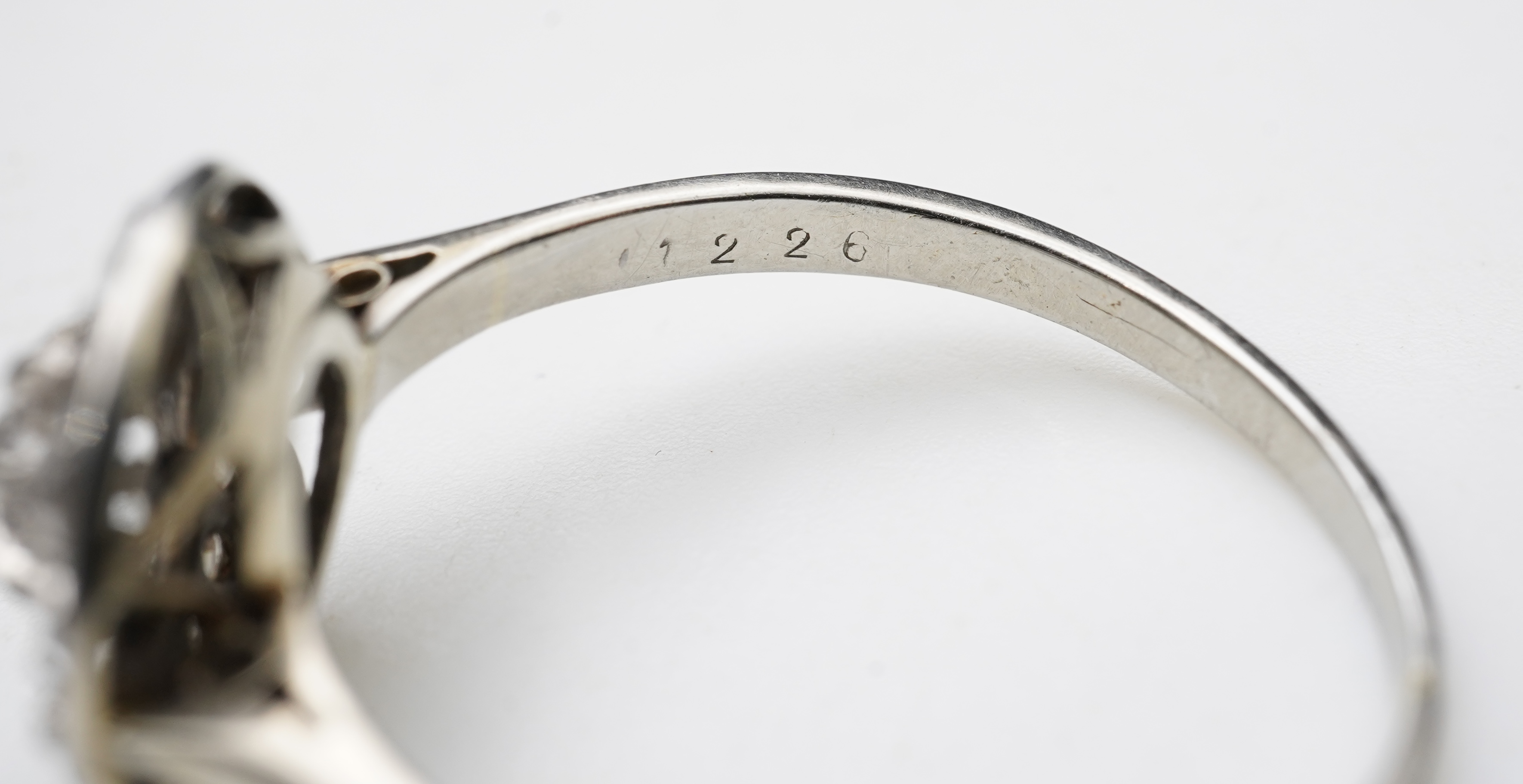 A collection of jewels including a diamond ring, late 19th/early 20th century